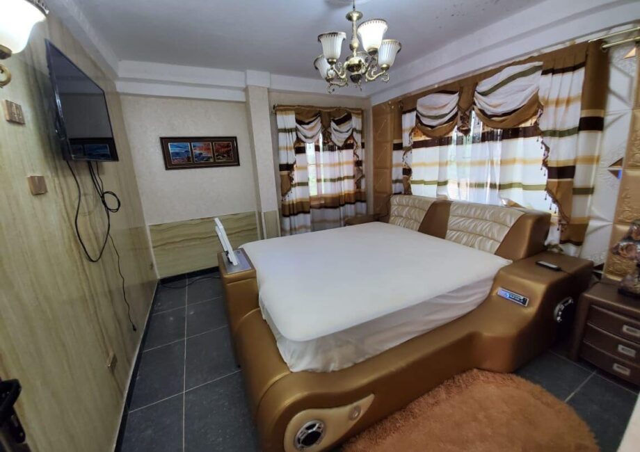 Luxury Haven: Executive Suite Lounge at Alvino Hotel, Ganta City