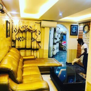 Tranquil Oasis: Executive Suite Lounge at Alvino Hotel, Ganta City, Liberia